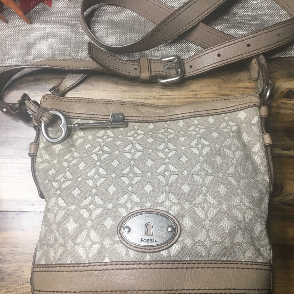 Fossil Leather crossbody bag